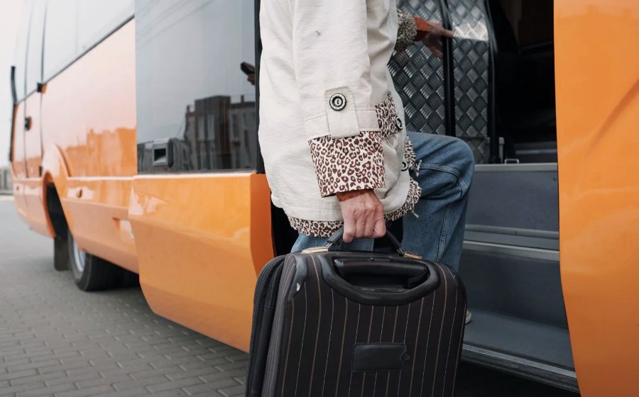 Boarding a Mushima vehicle